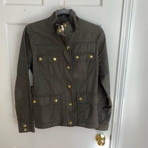 J.Crew resin-coated twill field jacket